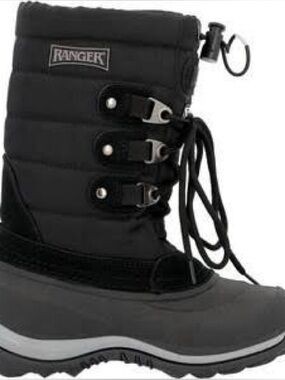 Ranger Men’s Black Winter Snow Boots Size 6